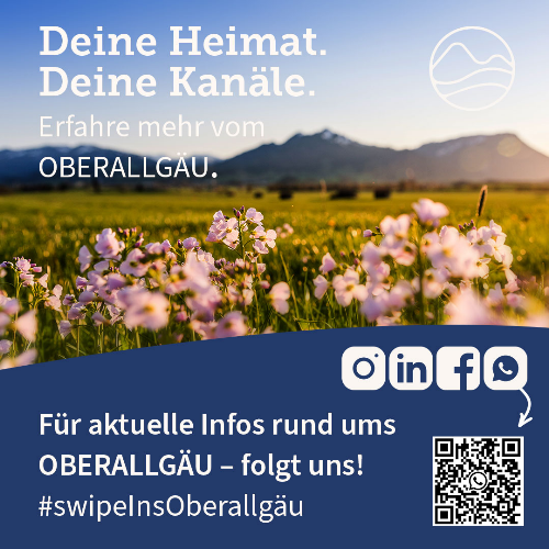 Landkreis Oberallgäu jetzt auf WhatsApp, Instagram, Facebook und LinkedIn aktiv